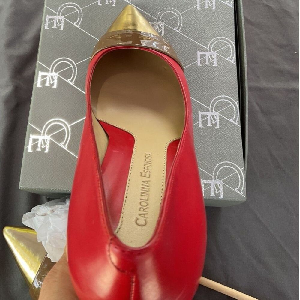 Carolinna Espinosa Leather Pumps - Picture 8 of 10